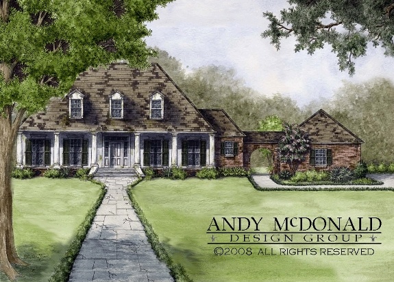 An architectural rendering by Andy McDonald Design Group